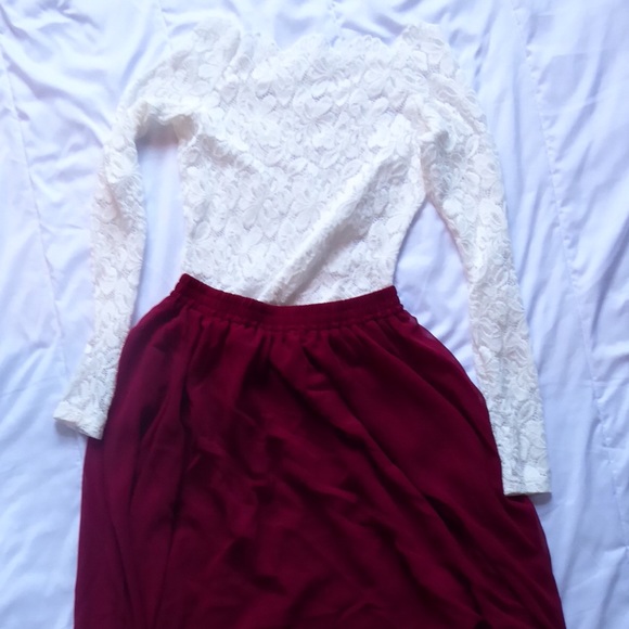 PattyBoutik Tops - Long sleeve white lace top